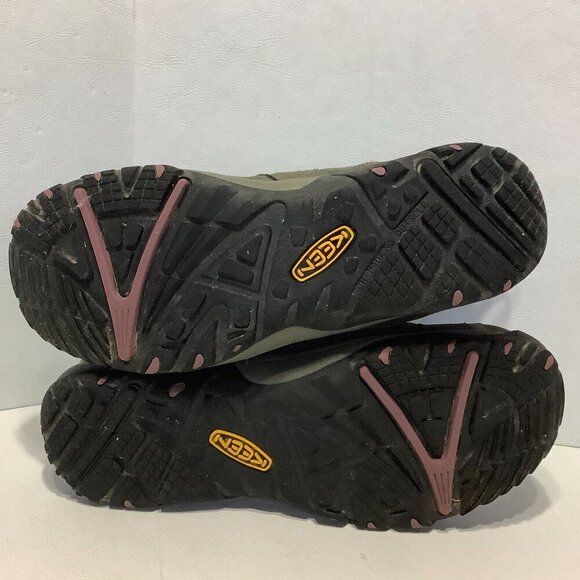 Women's Keen 52002 Mid Hiking Boots Size 10 Pink/Brown/Gray - Picture 10 of 12